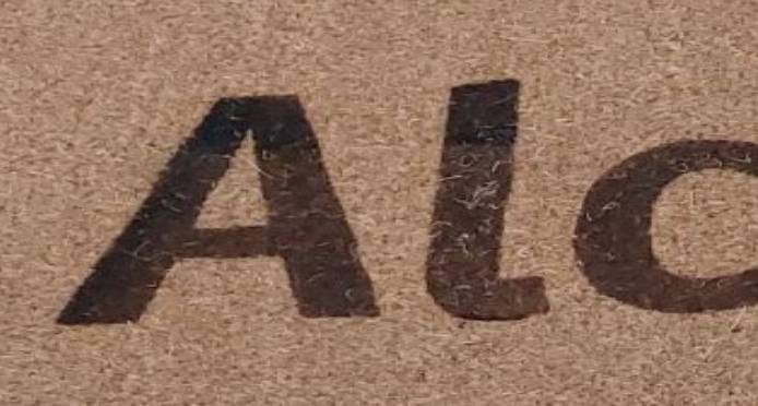 tapis coco logotype monochrome